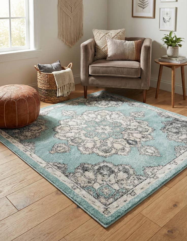 Detail image of 4' x 4' Parker Square Rug