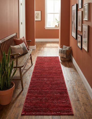 Red Finsbury Runner Rug