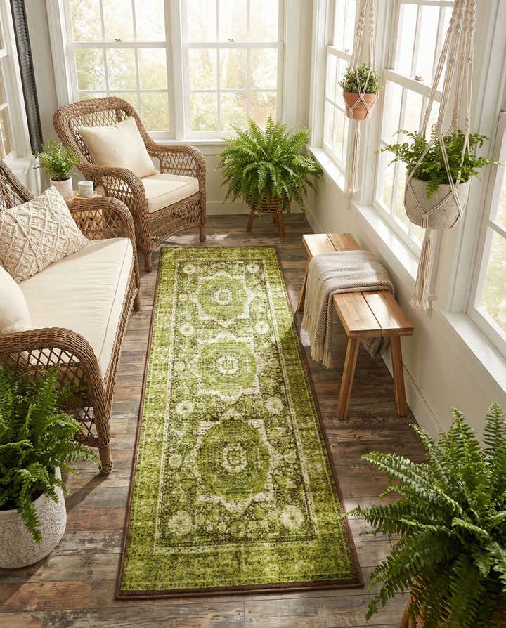 3' x 9' 10 Ankara Runner Rug