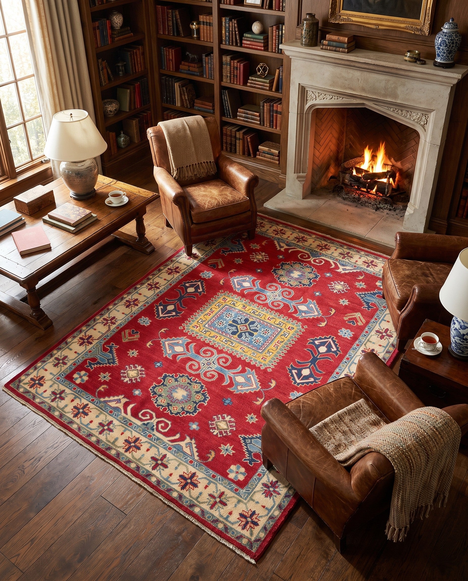 Detail image 3 of 10: 5' 2 x 7' Hand Knotted Kazak Rug