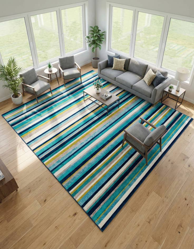 Detail image of 10' x 10' Azalea Square Rug