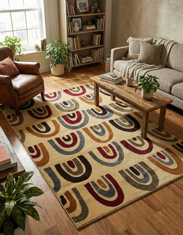 Detail image of  5' 3 x 8' Cafe Rug