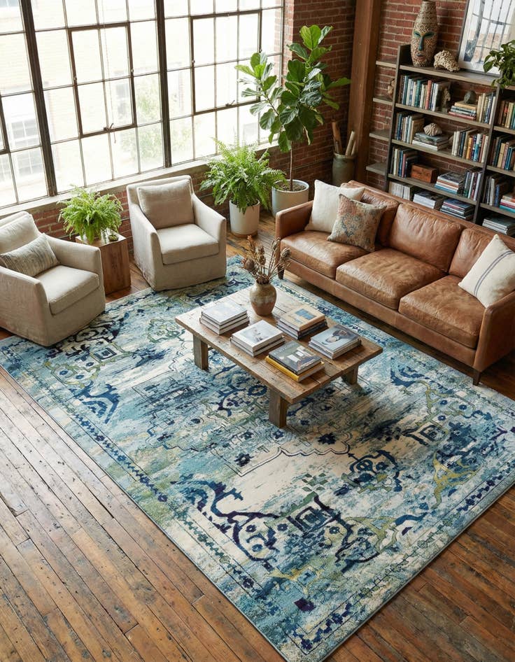 Detail image of 10' 6 x 16' 5  Washable Palazzo Rug