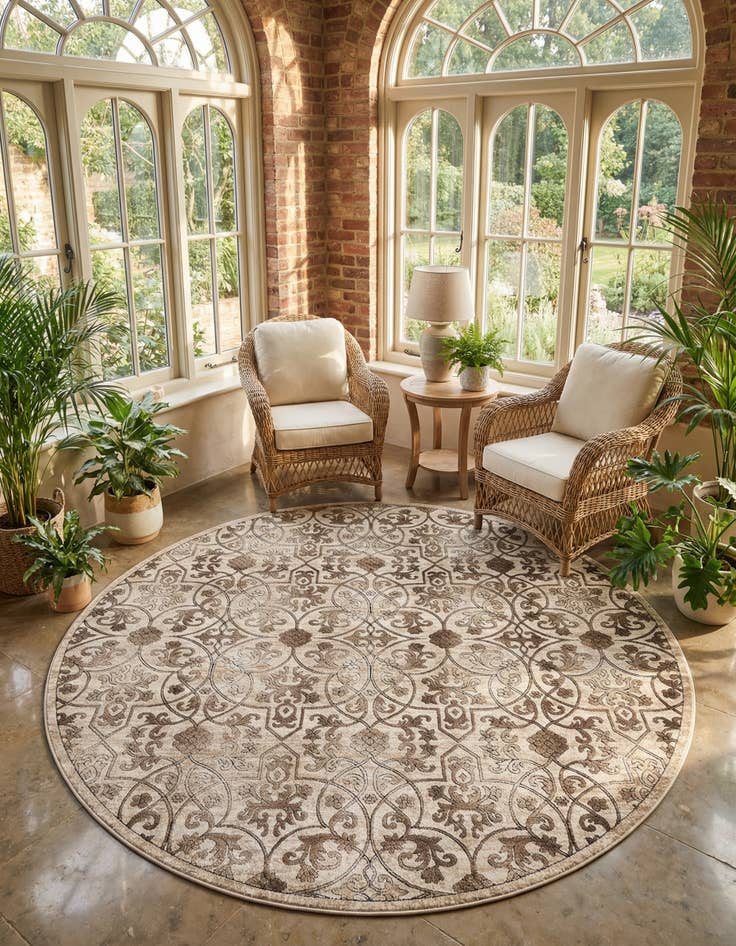 Detail image of 10' 8 x 10' 8 Himalaya Round Rug