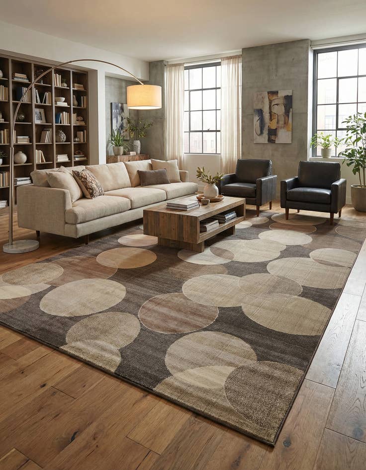 Detail image of 10' 6 x 16' 5 Washable Theia Rug