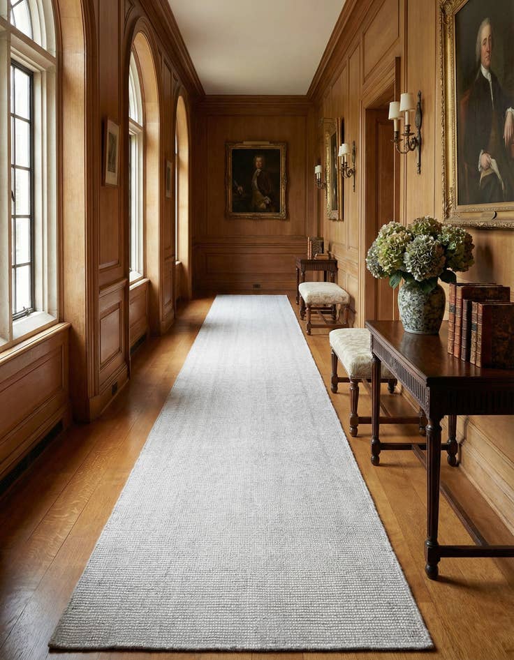 Detail image of 2' 7 x 13' 1 Hand Woven Jill Zarin English Manor Farmhouse Wool Runner Rug