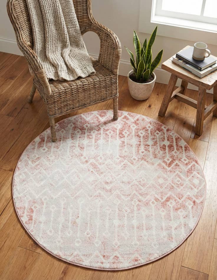 Detail image of  3' x 3' Bohemian Trellis Round Rug
