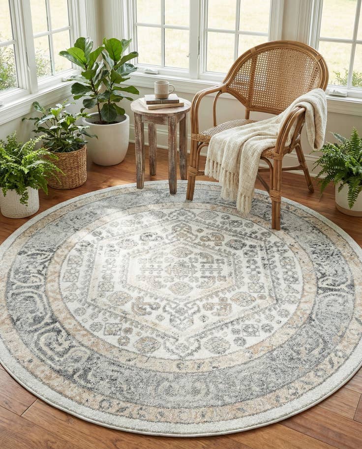 Detail image of 6' 1 x 6' 1 Aurelia Round Rug