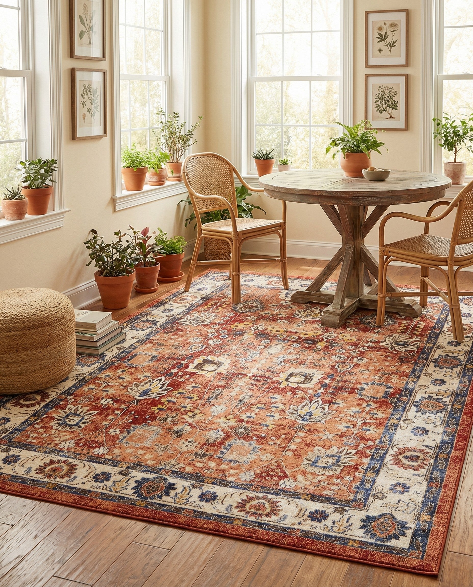 Terracotta 8' x 10' Eden Rug | Rugs.com