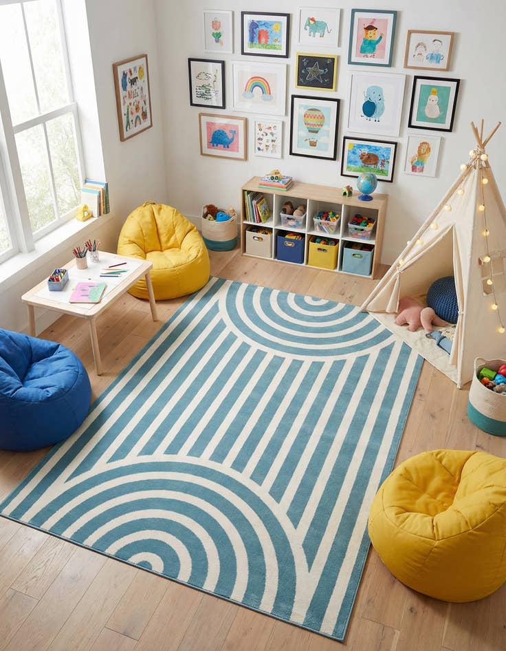 Detail image of 5' x 7' Whimsy Kids Rug