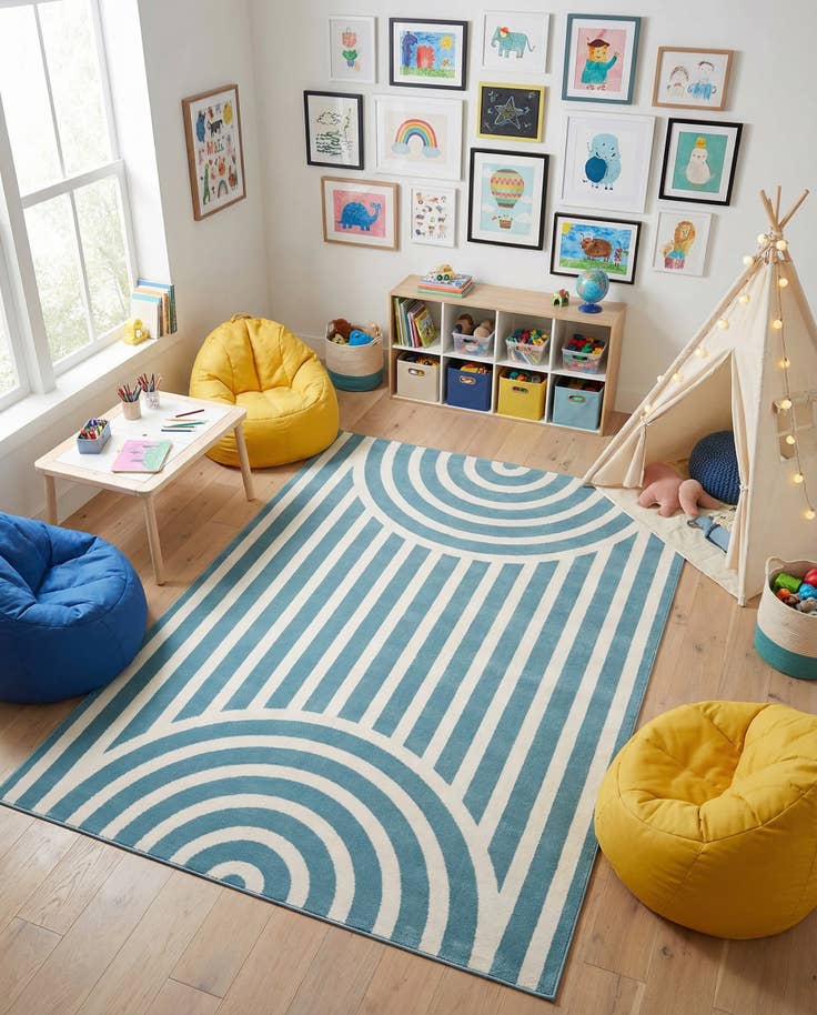 Detail image of 5' x 7' Whimsy Kids Rug