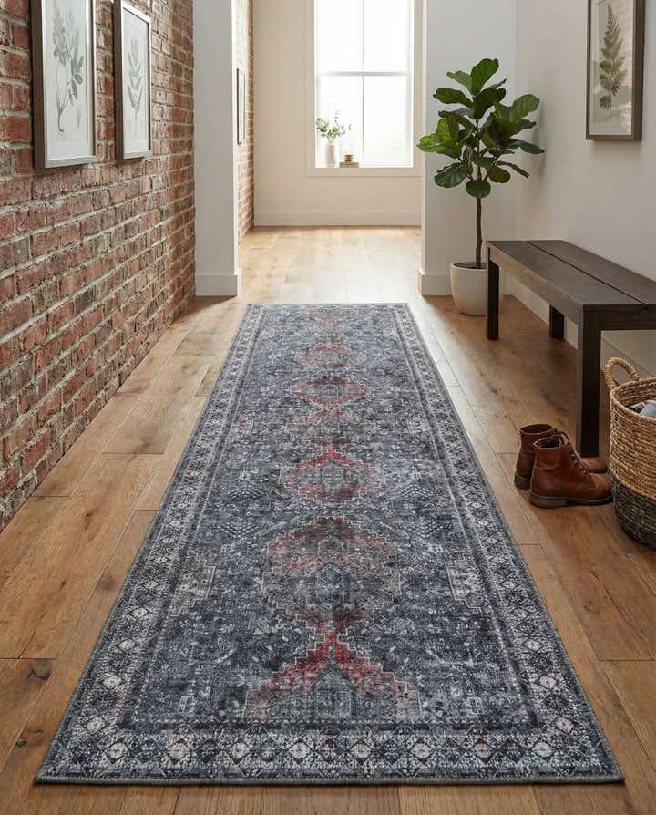 80cm x 305cm Waschbar Timeless Läufer Teppich