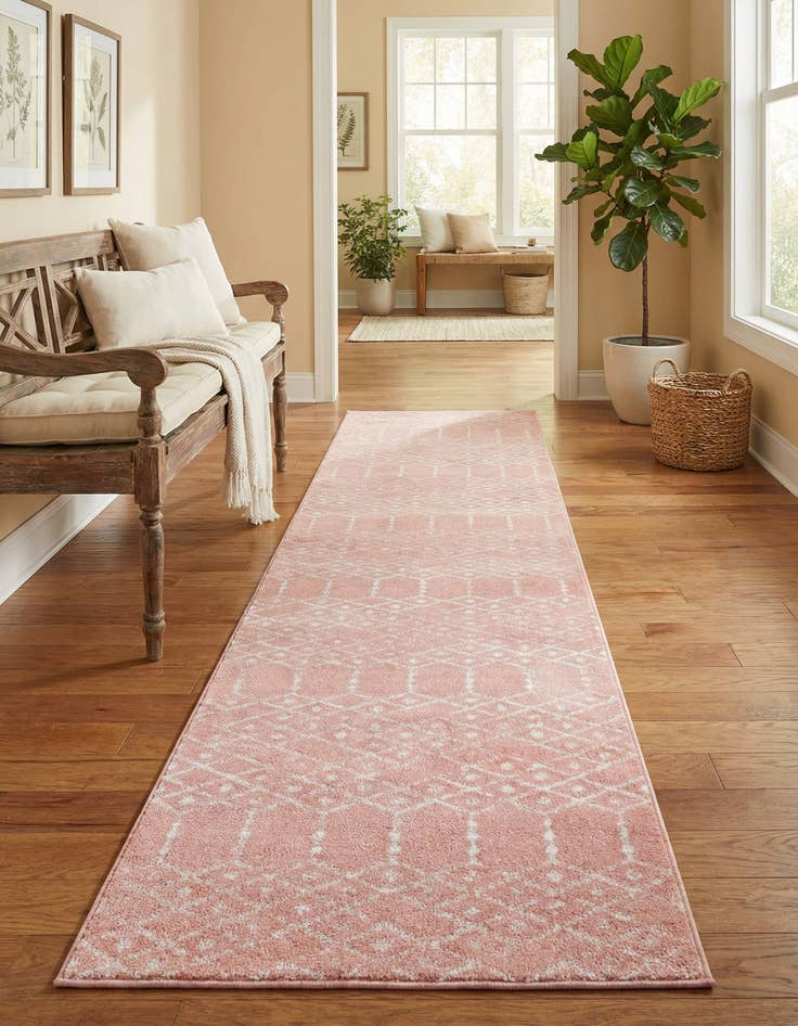 Detail image of 3' x 13' Paxon Trellis Runner Rug