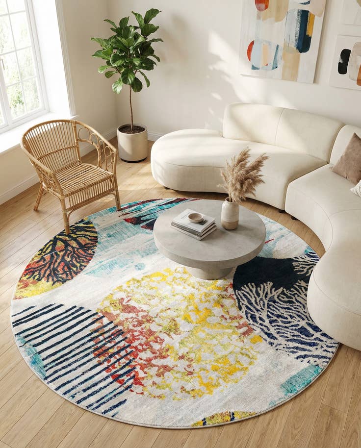 Detail image of 7' x 7' Ariel Round Rug