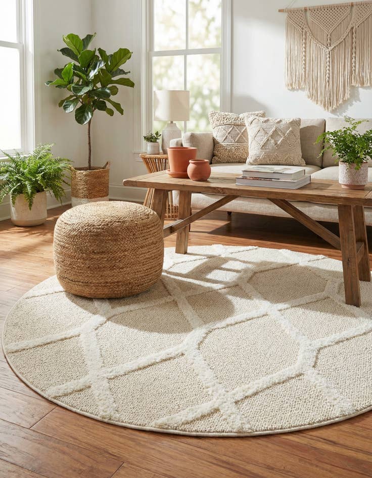 Detail image of 5' 3 x 5' 3 Boho Round Rug