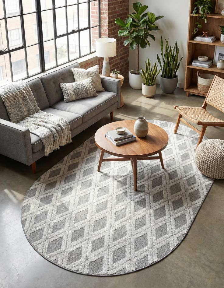 Detail image of 5' 3 x 8' Arlo Oval Rug