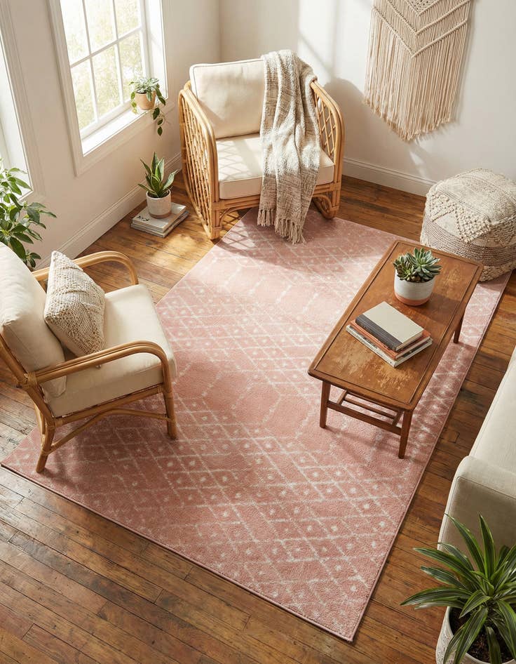 Detail image of 5' 3 x 8' Paxon Trellis Rug