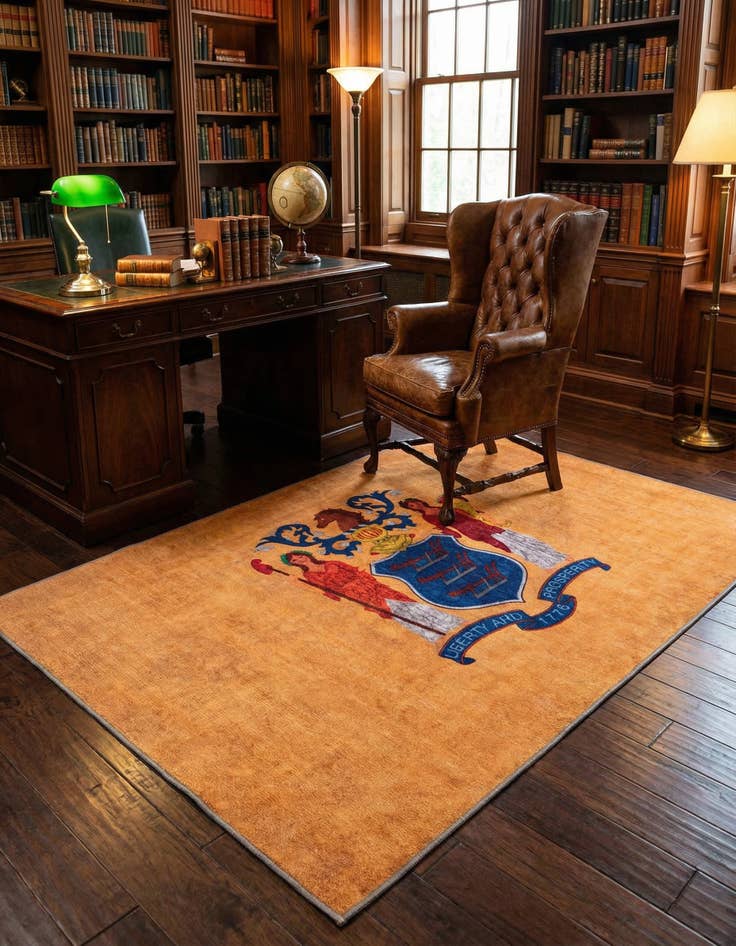Detail image of 5' x 7' New Jersey The Flag Collection Rug
