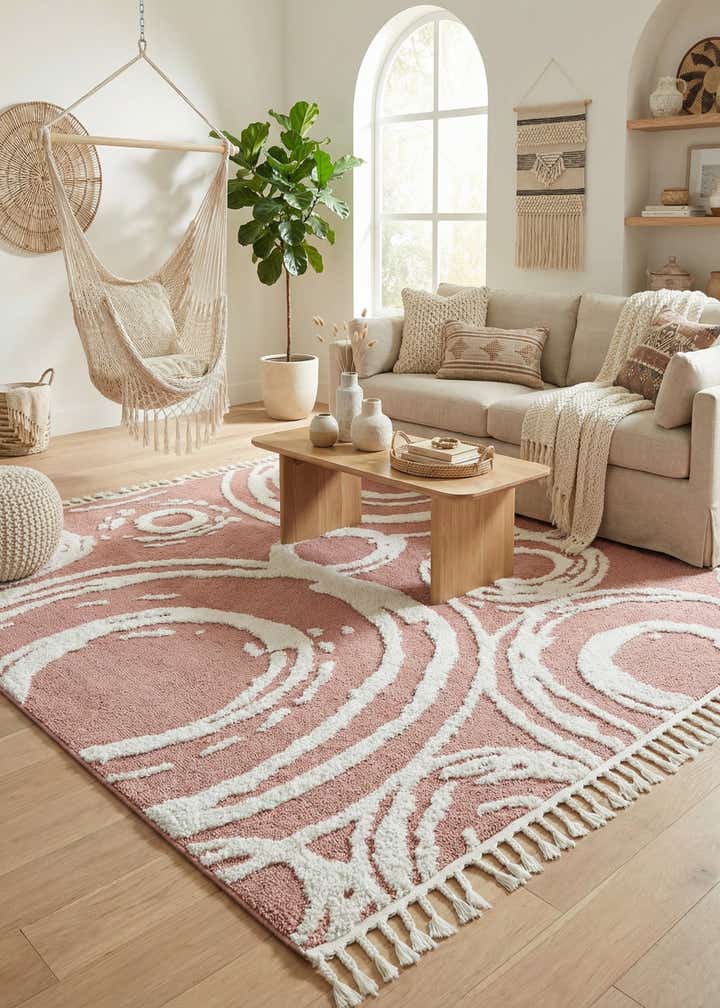 7' 10 x 7' 10 Boho Square Rug