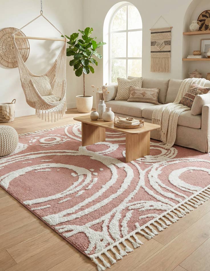 Detail image of 7' 10 x 7' 10 Boho Square Rug