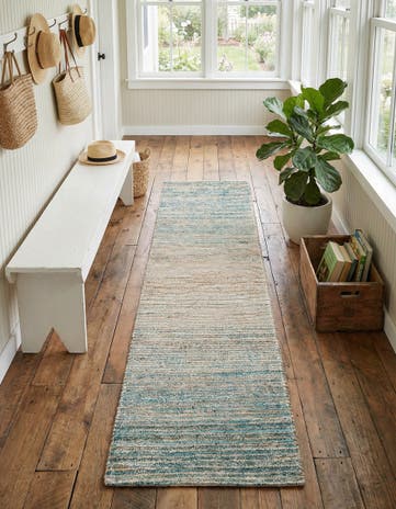 2' 2 x 8' Hand Woven Chenille Jute Runner Rug