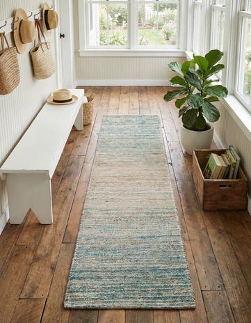 2' 2 x 8' Hand Woven Chenille Jute Runner Rug