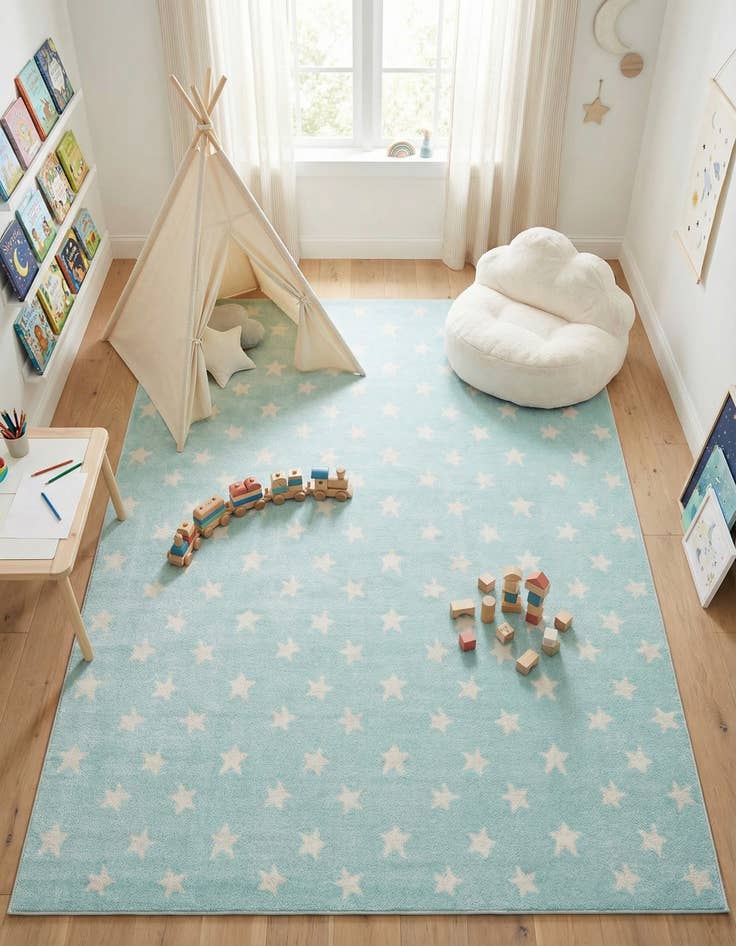 Detail image of 7' 10 x 10' Whimsy Kids Rug