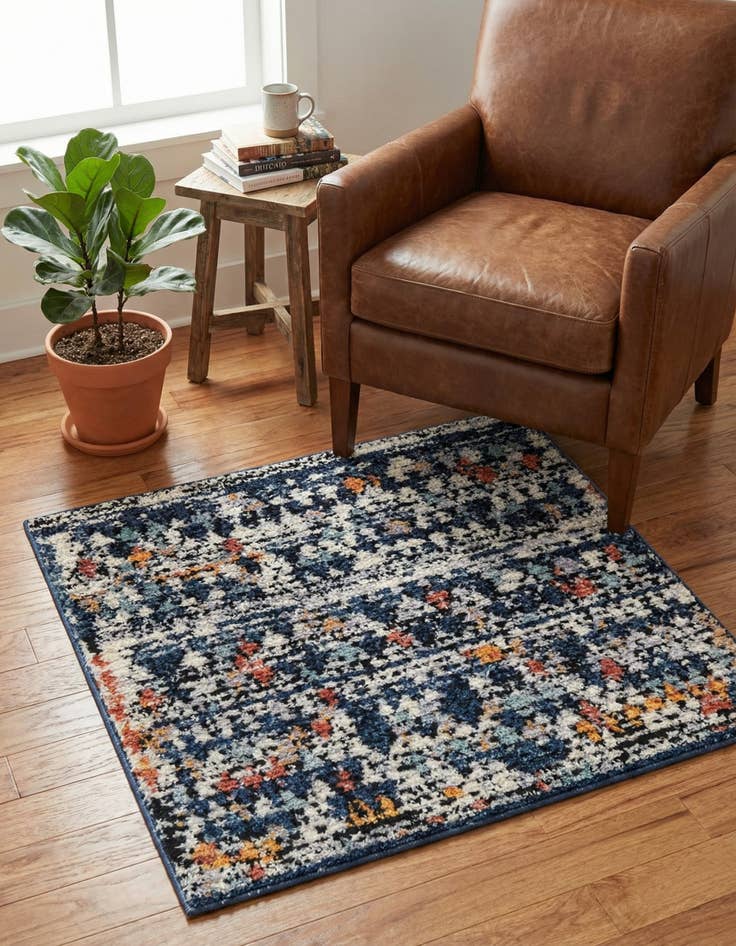 Detail image of 3' 3 x 3' 3 Morocco Square Rug