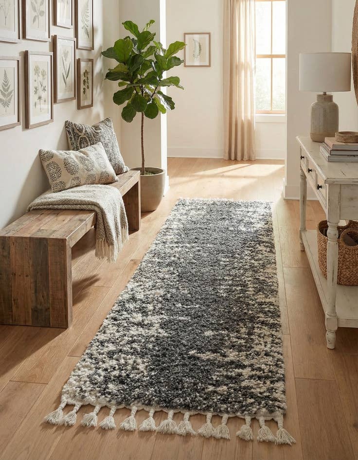 Detail image of 2' x 8' Serenity Shag Runner Rug