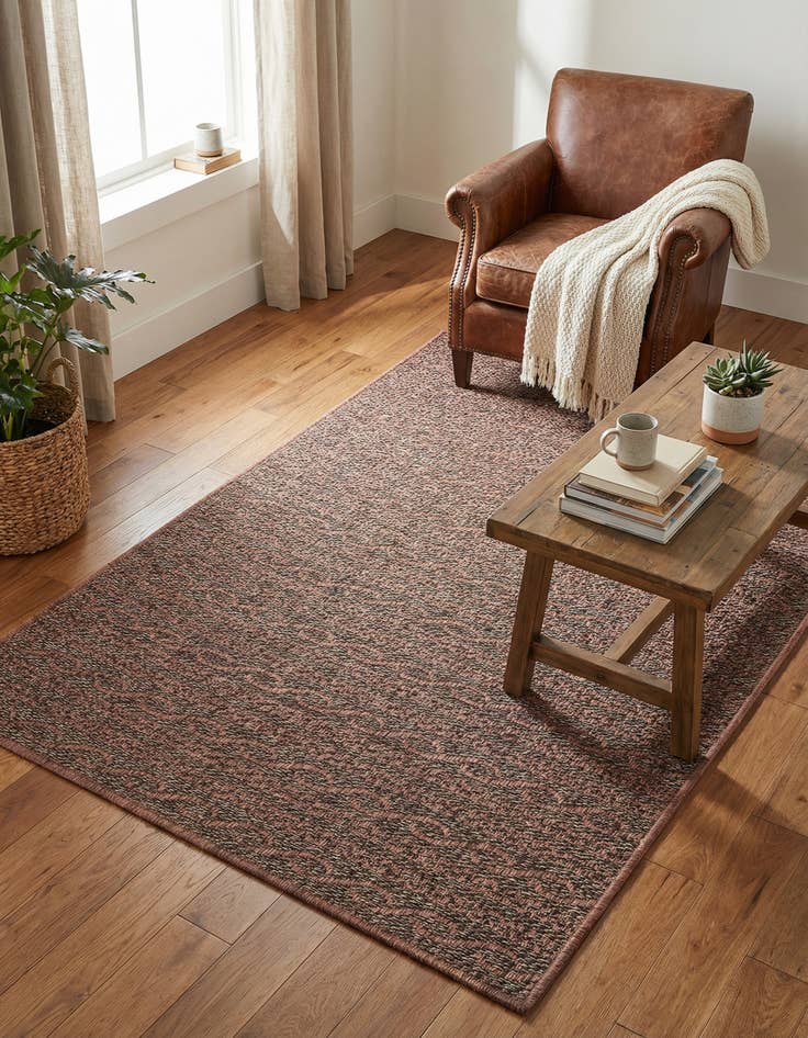 Detail image of 4' x 6'  Washable Modern Indoor / Outdoor Rug