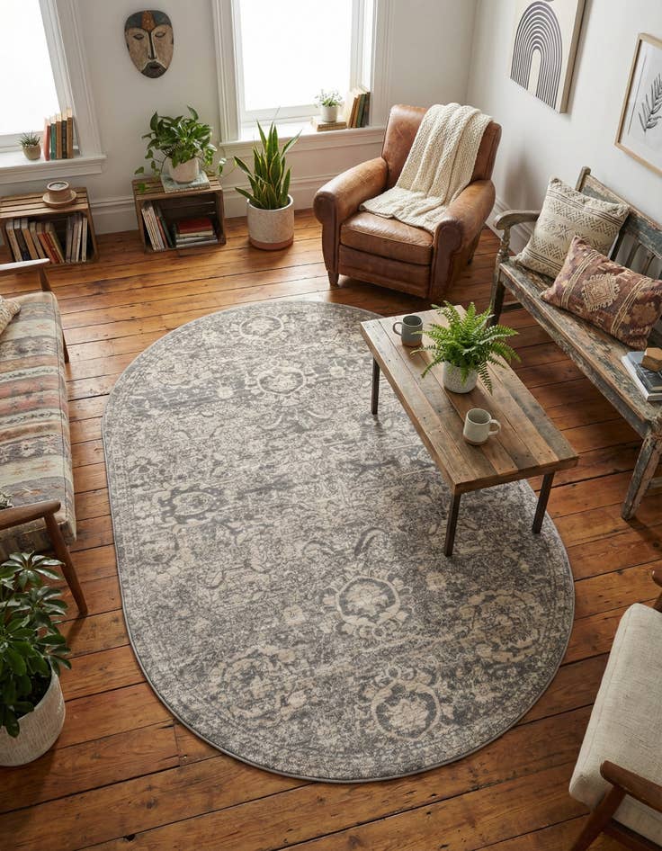 Detail image of 5' 3 x 8' Lola Oval Rug