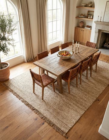 10' x 14' 1 Hand Woven Braided Jute Rug