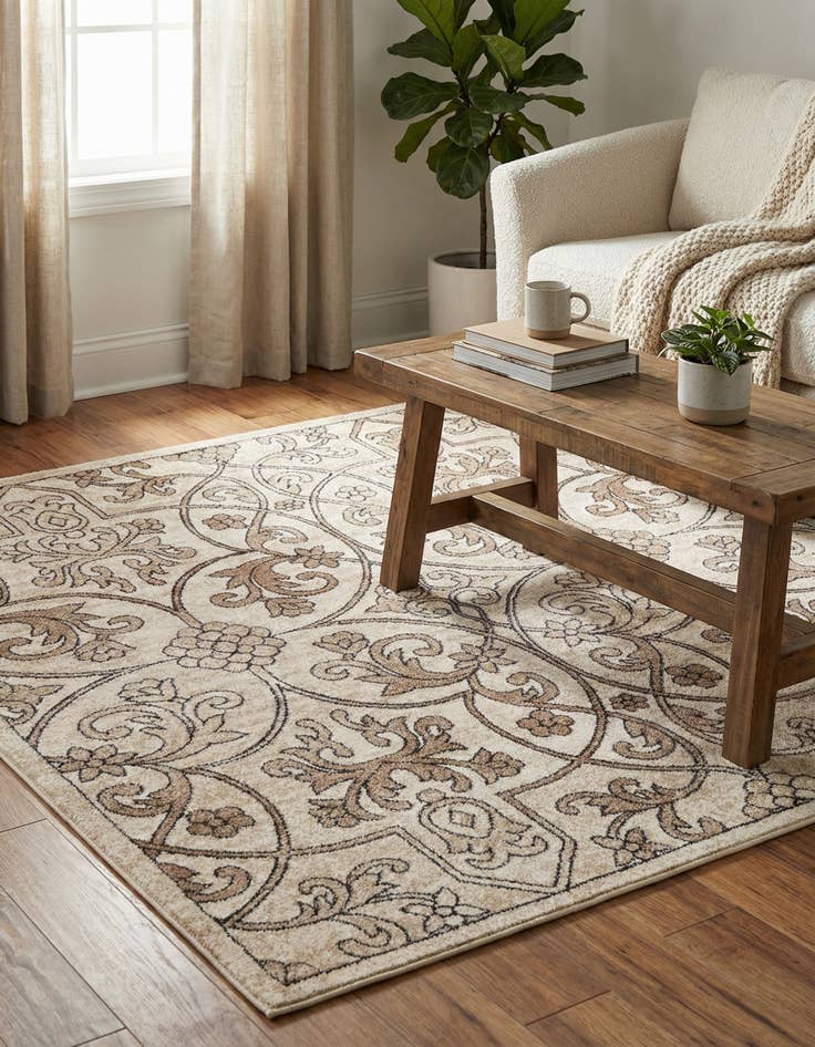 Detail image of 5' 3 x 5' 3 Nepal Square Rug