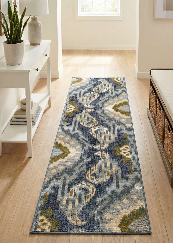 2' x 6' Easy-Clean Modern Indoor / Outdoor Runner Rug