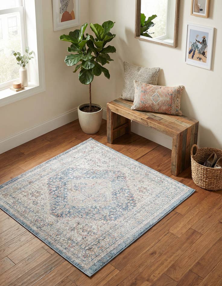 Detail image of 3' 3 x 3' 3 Noble Square Rug