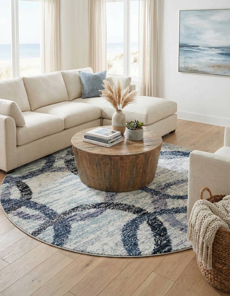 Detail image of 7' 10 x 7' 10 Tucson Round Rug