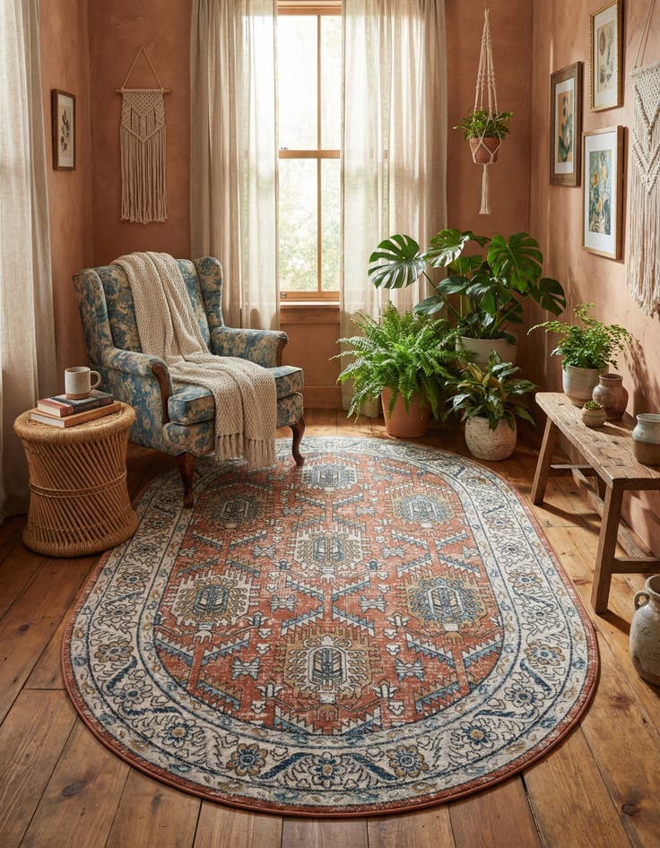 Detail image of 6' x 9' Nyla Oval Rug