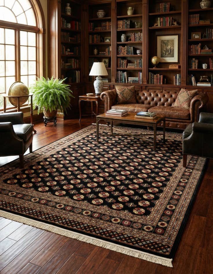 Detail image of 10' x 14' Bokhara Rug