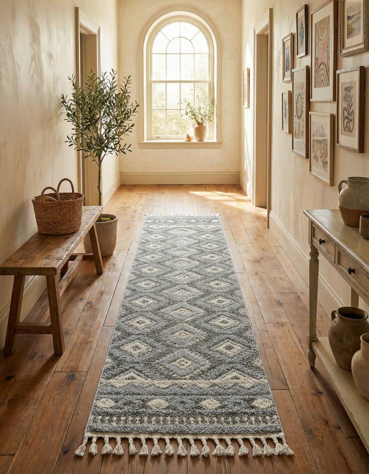 Detail image of 2' 7 x 12' Boho Runner Rug