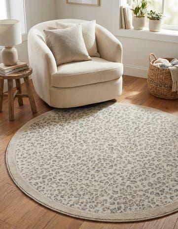 Ivory Savannah Round Rug