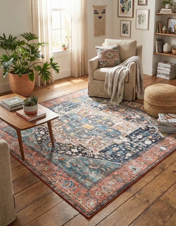 Detail image of 5' 3 x 5' 3 Medina Square Rug