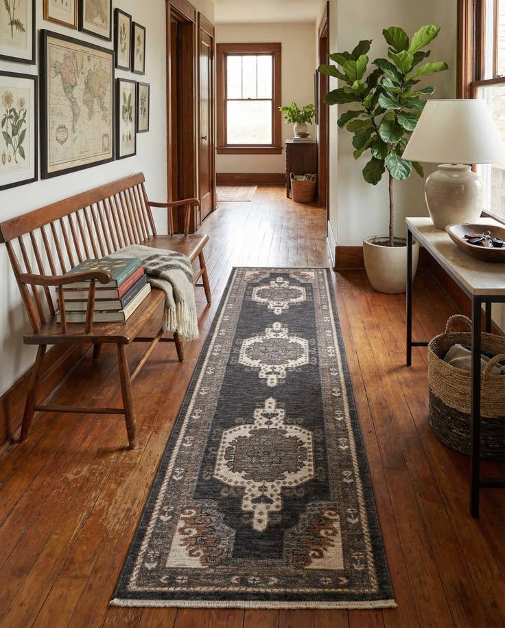 Detail image of 2' 7 x 12' 6 Grand Tradition Rug