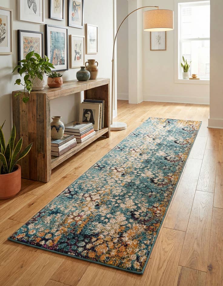 Detail image of 2' 7 x 10'  Washable Arte Runner Rug