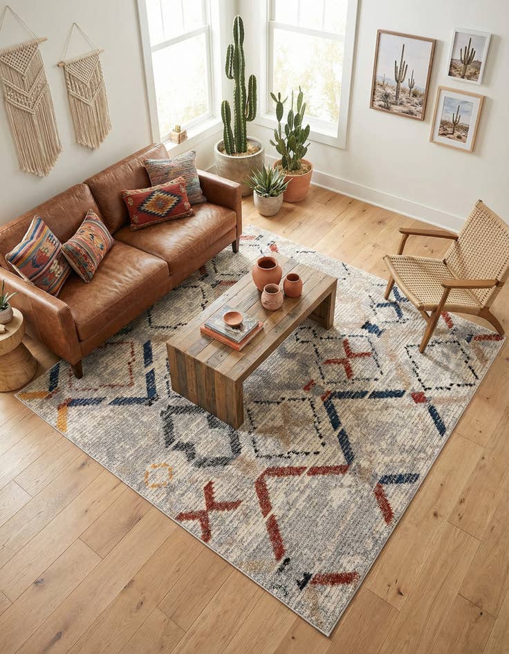 Detail image of 8' x 8' Tucson Square Rug