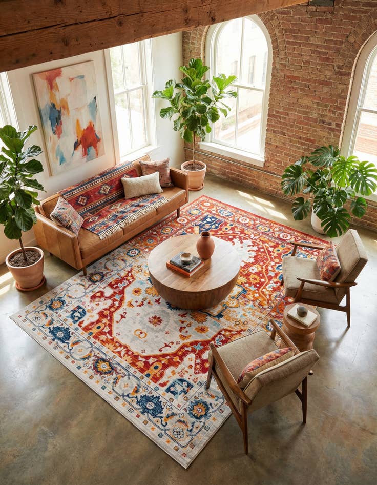 Detail image of 10' x 14' Madeline Vintage Rug