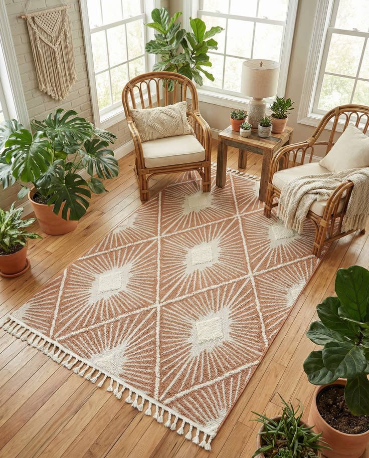 Detail image of 5' 3 x 8' Boho Rug