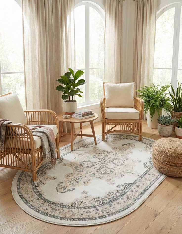 Detail image of 5' x 8' Parker Oval Rug