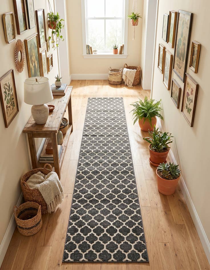 Detail image of 2' 7 x 16' 5 Trellis Runner Rug