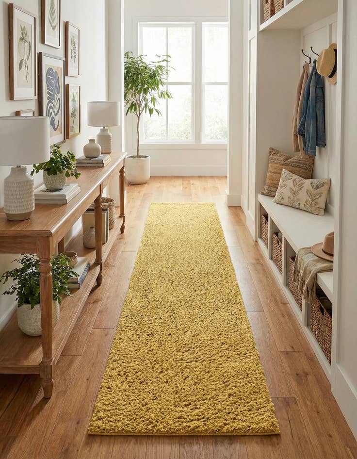 Detail image of 2' 6 x 13' Everyday Shag Runner Rug