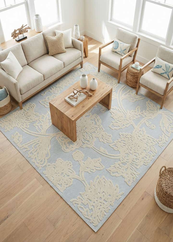 7' 10 x 7' 10 Easy-Clean Aruba Indoor / Outdoor Square Rug